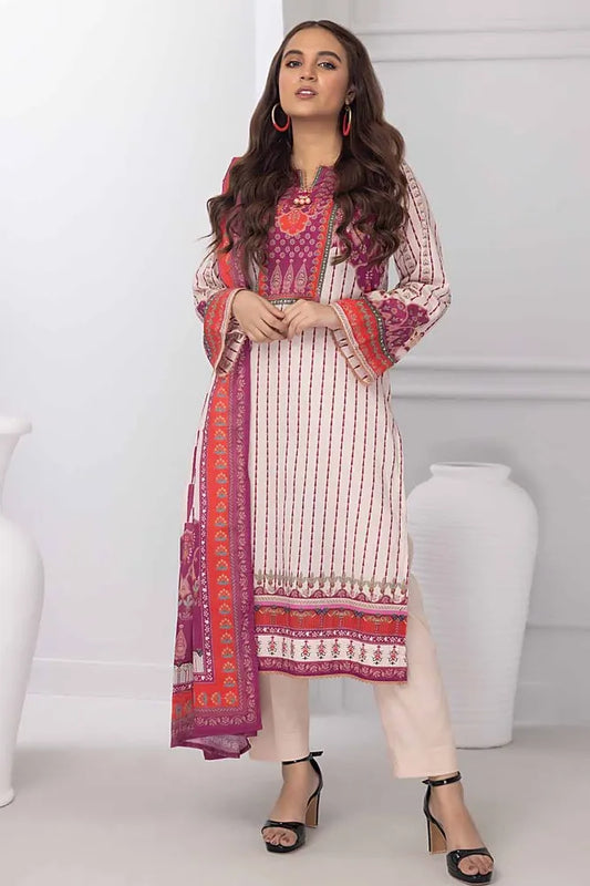 Gul Ahmed | 3PC Printed Lawn Unstitched Suit