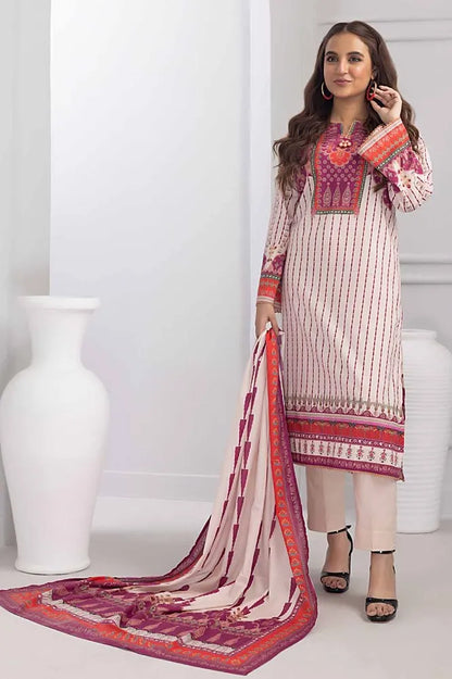 Gul Ahmed | 3PC Printed Lawn Unstitched Suit