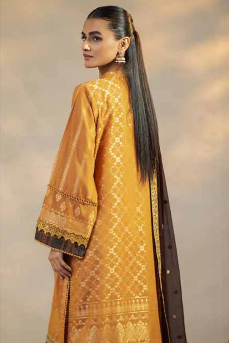 Charizma | 3 Pc Unstitched Embroidered Cambric Jacquard with Embroidered Chiffon Dupatta