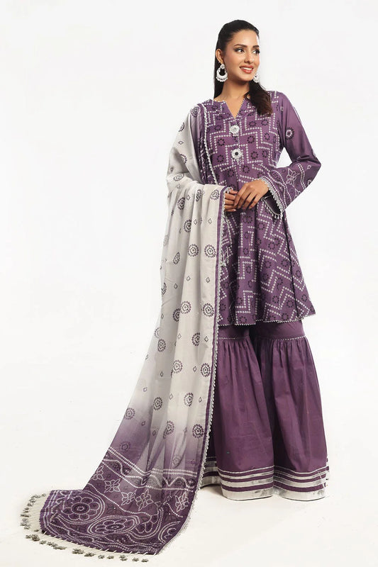 GUL AHMED | 3PC UNSTITCHED PRINTED LAWN SUIT