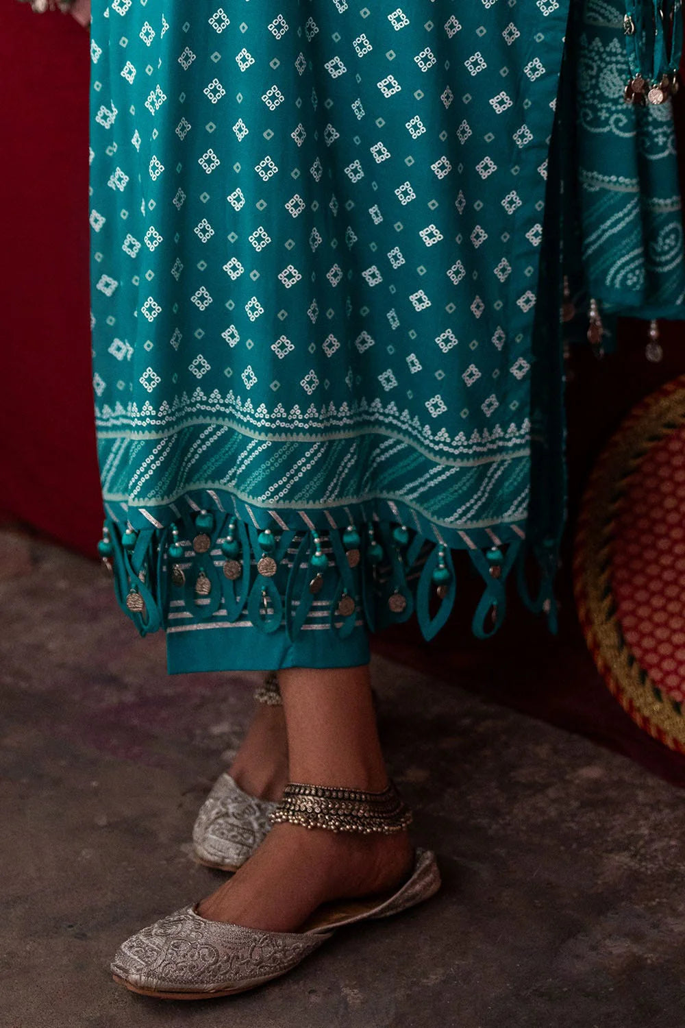 GUL AHMED | 3PC UNSTITCHED LACQUER PRINTED LAWN SUIT
