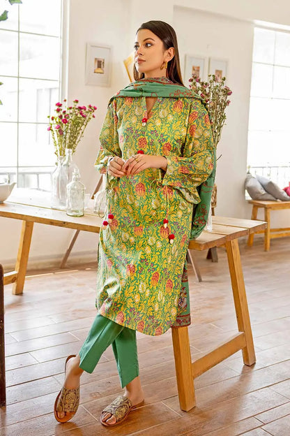 Gul Ahmed | 3PC Printed Lawn Unstitched Suit