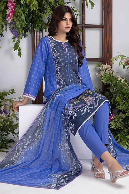 Gul Ahmed | 3PC Printed Lawn Unstitched Suit