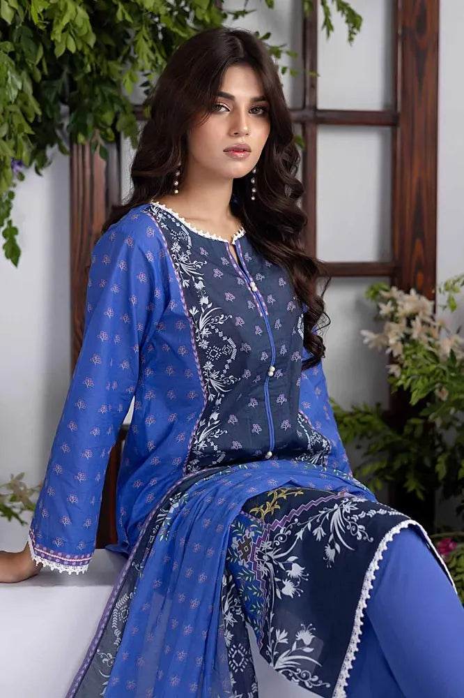 Gul Ahmed | 3PC Printed Lawn Unstitched Suit