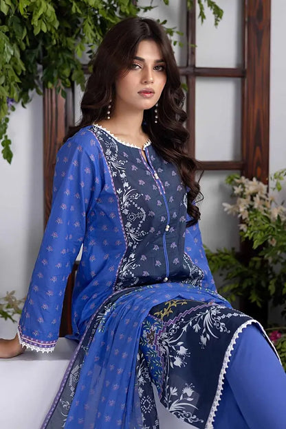 Gul Ahmed | 3PC Printed Lawn Unstitched Suit