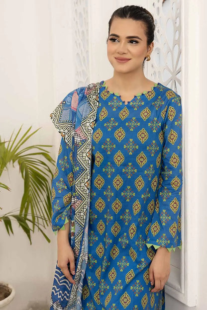 Gul Ahmed | 3PC Printed Lawn Unstitched Suit