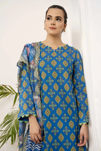 Gul Ahmed | 3PC Printed Lawn Unstitched Suit