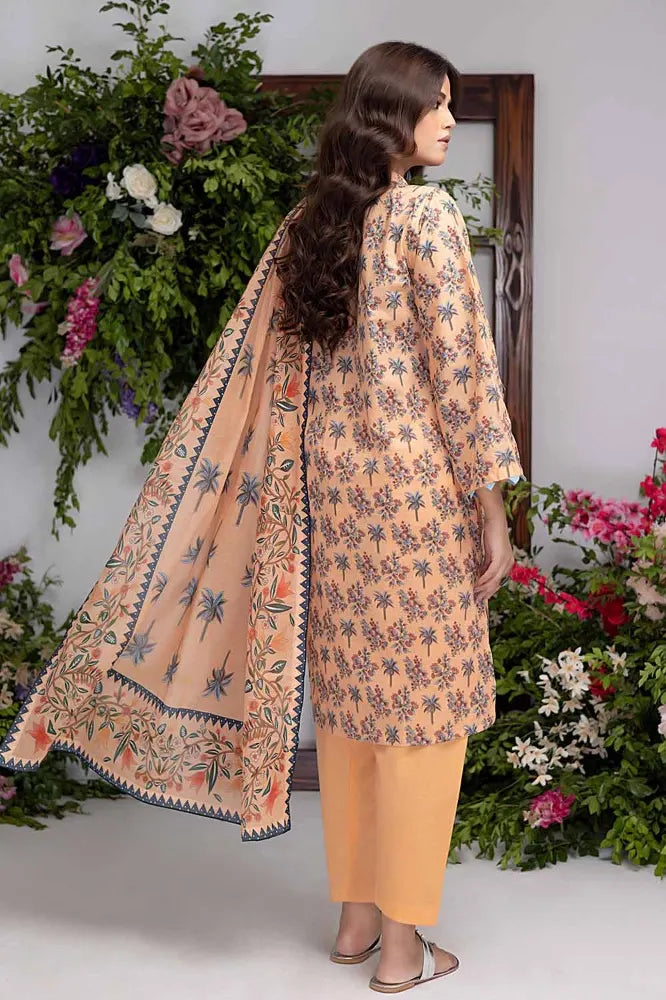 Gul Ahmed | 3PC Printed Lawn Unstitched Suit