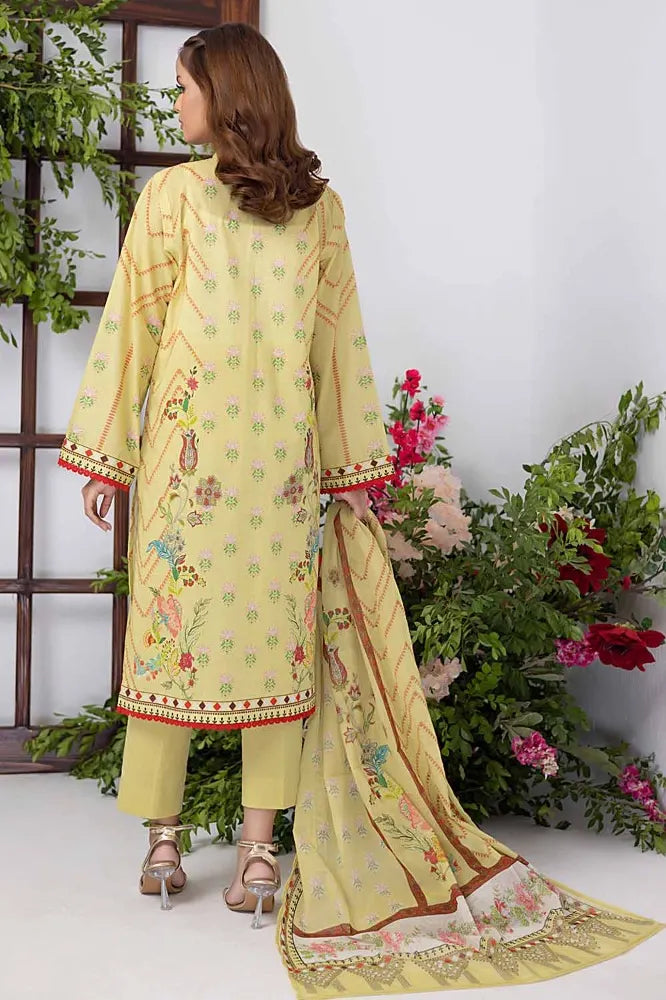 Gul Ahmed | 3PC Printed lawn Unstitched Suit