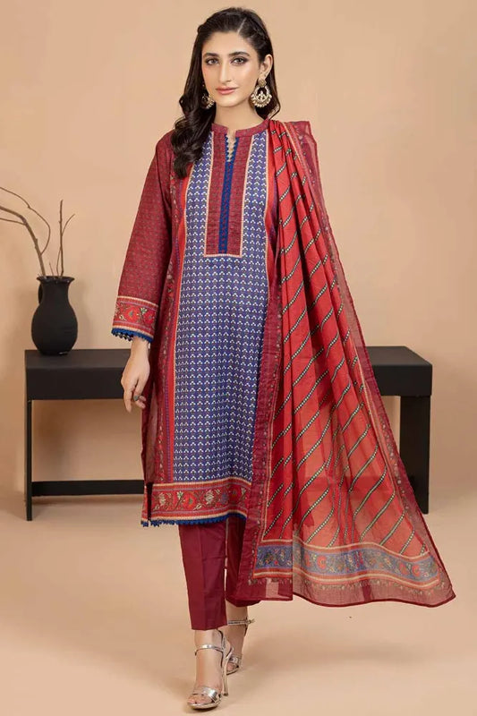 Gul Ahmed | 3PC Printed Lawn Unstitched Suit