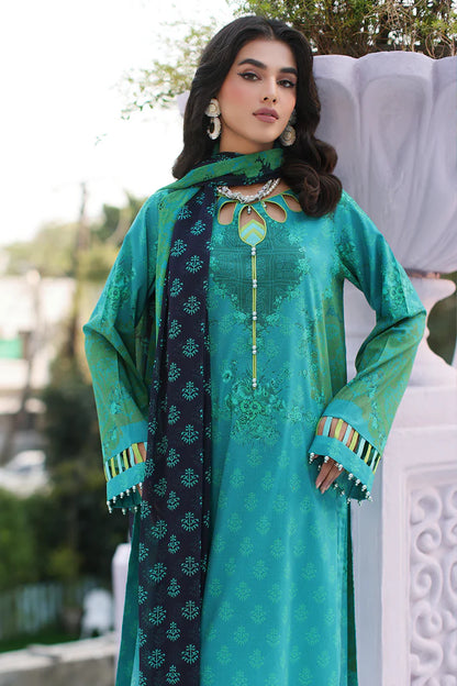 Charizma | 3-PC Unstitched Printed Lawn Shirt with Chiffon Dupatta and Trouser