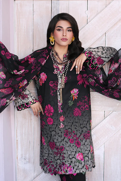 Charizma | 3-PC Unstitched Printed Lawn Shirt with Chiffon Dupatta and Trouser