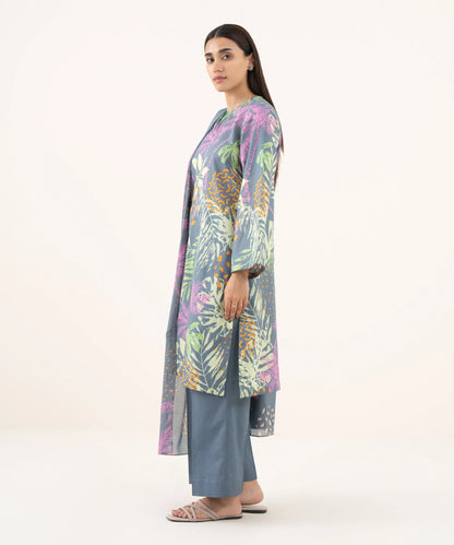 SAPPHIRE | UNSTITCHED 3 PIECE PRINTED LAWN SUIT