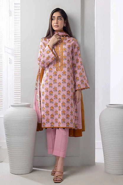Gul Ahmed | 3PC Printed Lawn Unstitched Suit