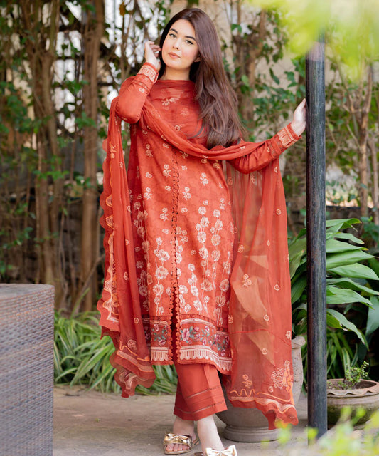 SAPPHIRE | UNSTITCHED 3 PIECE EMBROIDERED JACQUARD SUIT