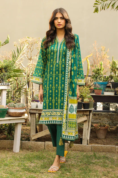 Lakhany | 3pc Unstitched Komal Prints with Printed Lawn Dupatta