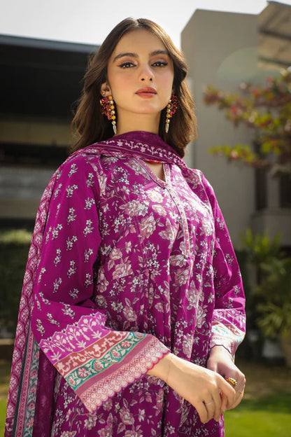 Lakhany | 3pc Unstitched Komal Prints with Printed Chiffon Dupatta