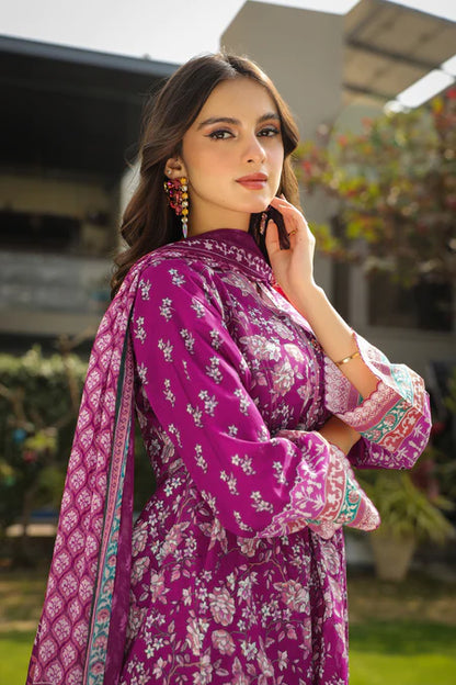Lakhany | 3pc Unstitched Komal Prints with Printed Chiffon Dupatta