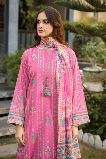 Lakhany | 3pc Unstitched Komal Prints with Printed Lawn Dupatta
