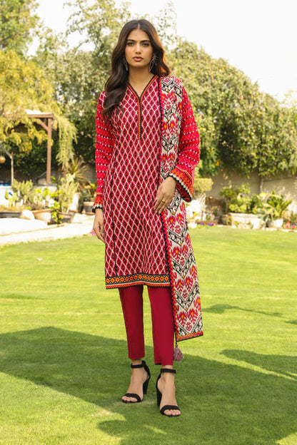 Lakhany | 3pc Unstitched Komal Prints with Printed Lawn Dupatta