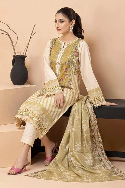 Gul Ahmed | 3PC Printed Lawn Unstitched Suit
