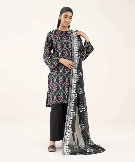 SAPPHIRE | UNSTITCHED 3 PIECE PRINTED LAWN SUIT