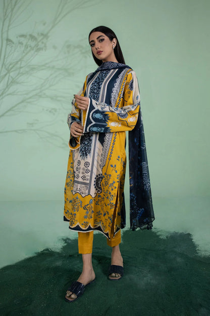 SAPPHIRE | UNSTITCHED 3 PIECE PRINTED LAWN SUIT