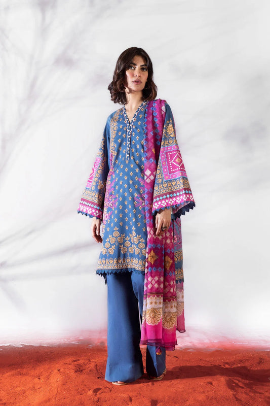 SAPPHIRE | UNSTITCHED 3 PIECE PRINTED LAWN SUIT