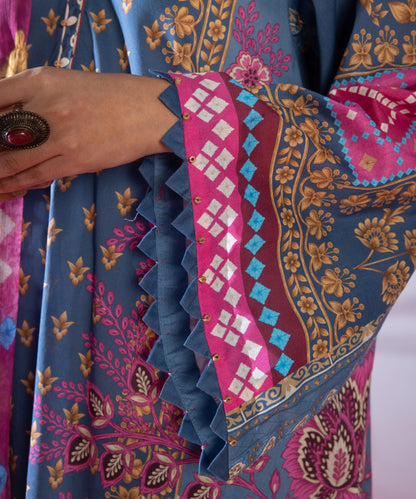 SAPPHIRE | UNSTITCHED 3 PIECE PRINTED LAWN SUIT