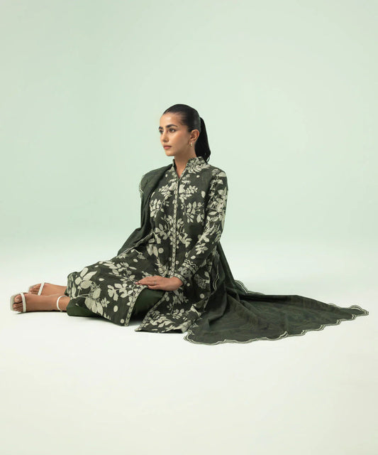 SAPPHIRE | UNSTITCHED 3 PIECE PRINTED LAWN SUIT
