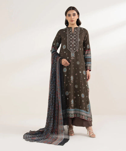 SAPPHIRE | UNSTITCHED 3 PIECE EMBROIDERED LIGHT LINEN SUIT