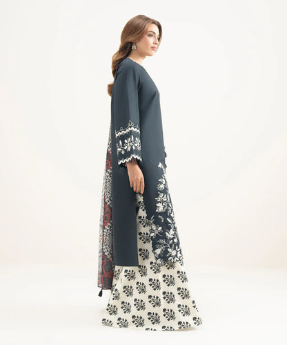 SAPPHIRE | UNSTITCHED 3 PIECE EMBROIDERED LAWN SUIT