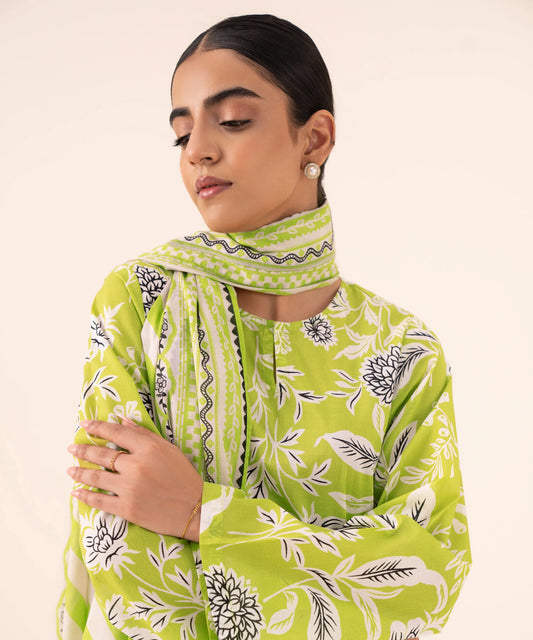 SAPPHIRE | UNSTITCHED 3 PIECE PRINTED LAWN SUIT