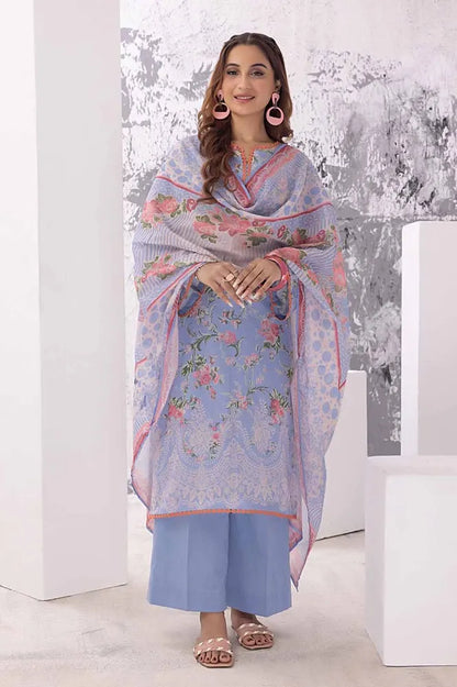 Gul Ahmed | 3PC Printed Lawn Unstitched Suit
