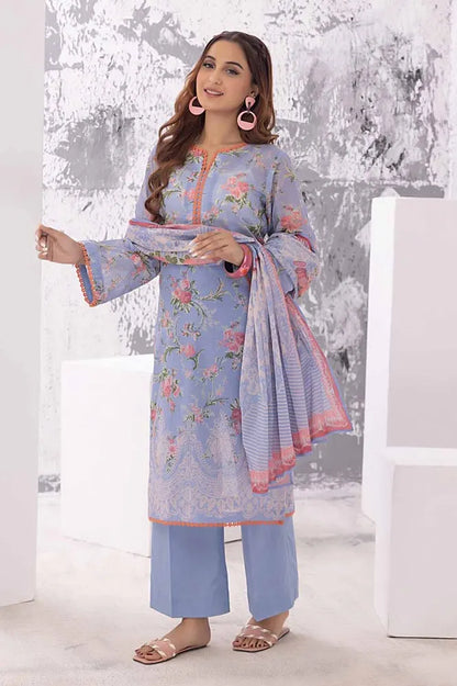 Gul Ahmed | 3PC Printed Lawn Unstitched Suit