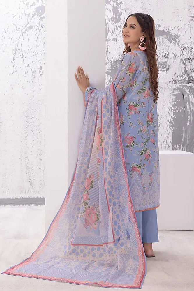 Gul Ahmed | 3PC Printed Lawn Unstitched Suit