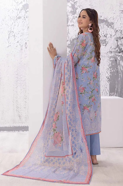Gul Ahmed | 3PC Printed Lawn Unstitched Suit