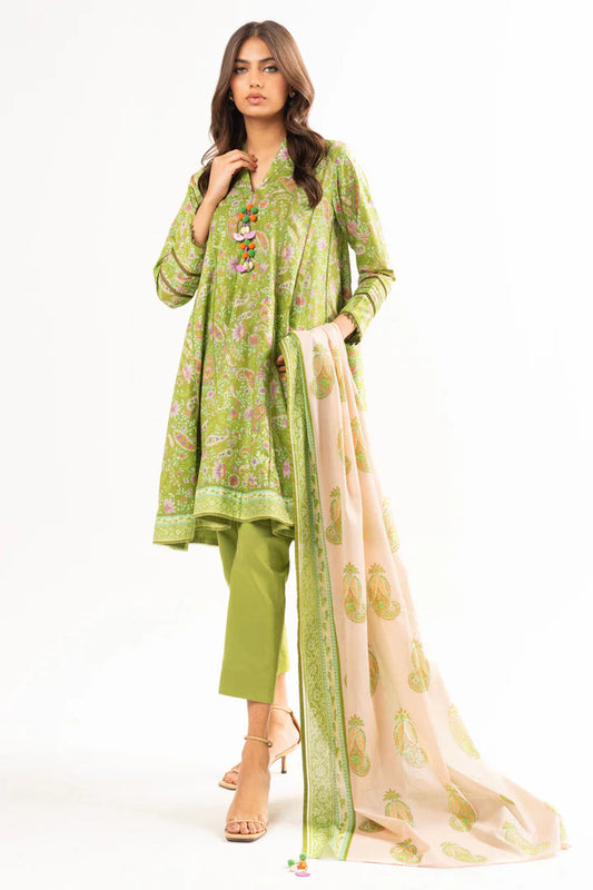 Alkaram | Unstitched 3 Pc Printed Lawn Suit With Lawn Dupatta