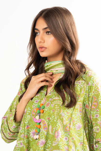 Alkaram | Unstitched 3 Pc Printed Lawn Suit With Lawn Dupatta