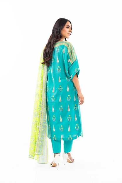 Alkaram | Unstitched 3 Pc Printed Lawn Suit With Lawn Dupatta