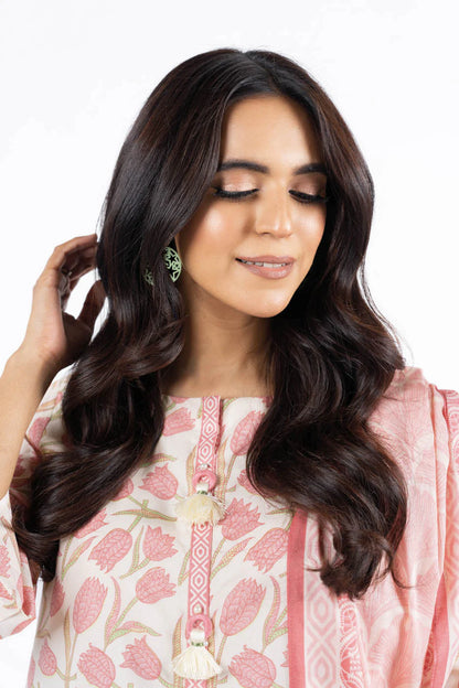 Alkaram | Unstitched 3 Pc Printed Lawn Suit With Lawn Dupatta