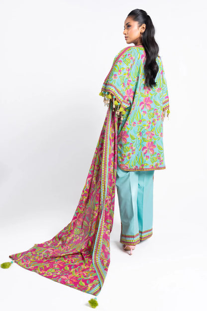 Alkaram | Unstitched 3 Pc Printed Lawn Suit With Lawn Dupatta