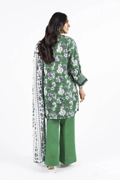 Alkaram | Unstitched 3 Pc Printed Lawn Suit With Lawn Dupatta
