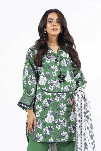 Alkaram | Unstitched 3 Pc Printed Lawn Suit With Lawn Dupatta