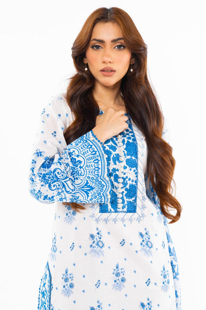 Alkaram | Unstitched 3 Pc Printed Lawn Suit With Lawn Dupatta
