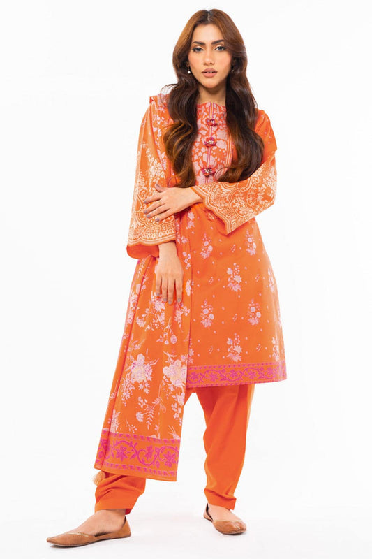 Alkaram | Unstitched 3 Pc Printed Lawn Suit With Lawn Dupatta