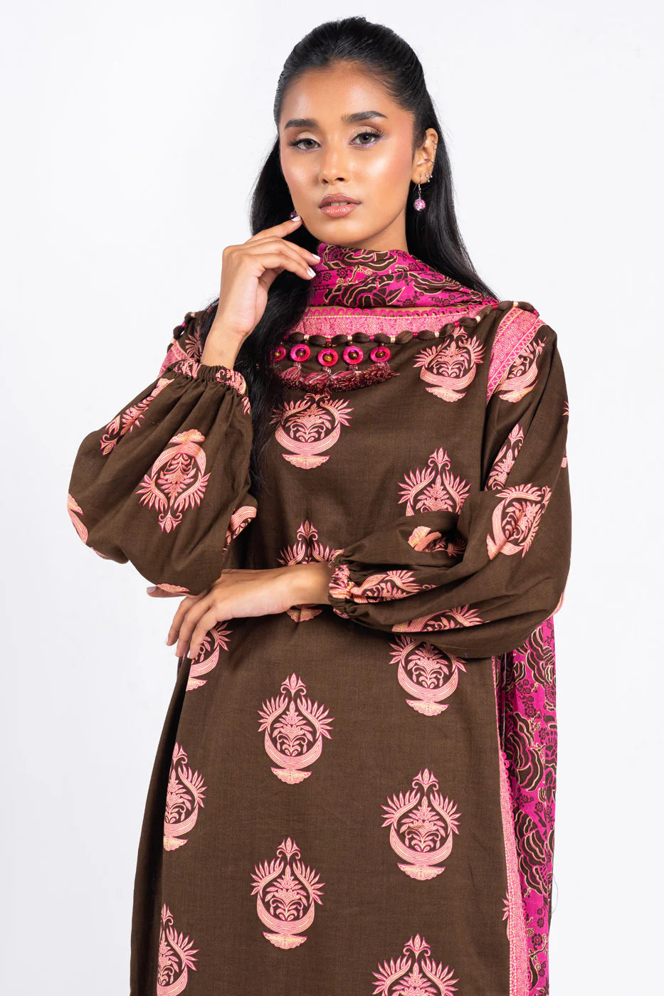 Alkaram | Unstitched 3 Pc Printed Lawn Suit With Lawn Dupatta