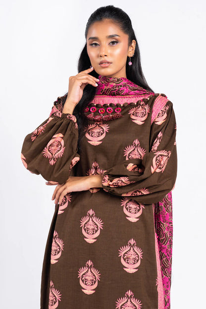 Alkaram | Unstitched 3 Pc Printed Lawn Suit With Lawn Dupatta