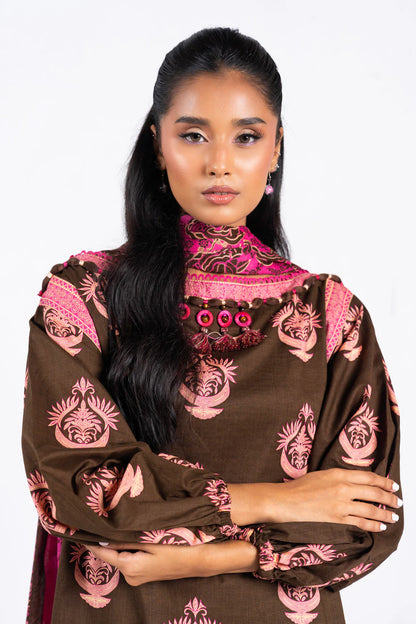 Alkaram | Unstitched 3 Pc Printed Lawn Suit With Lawn Dupatta