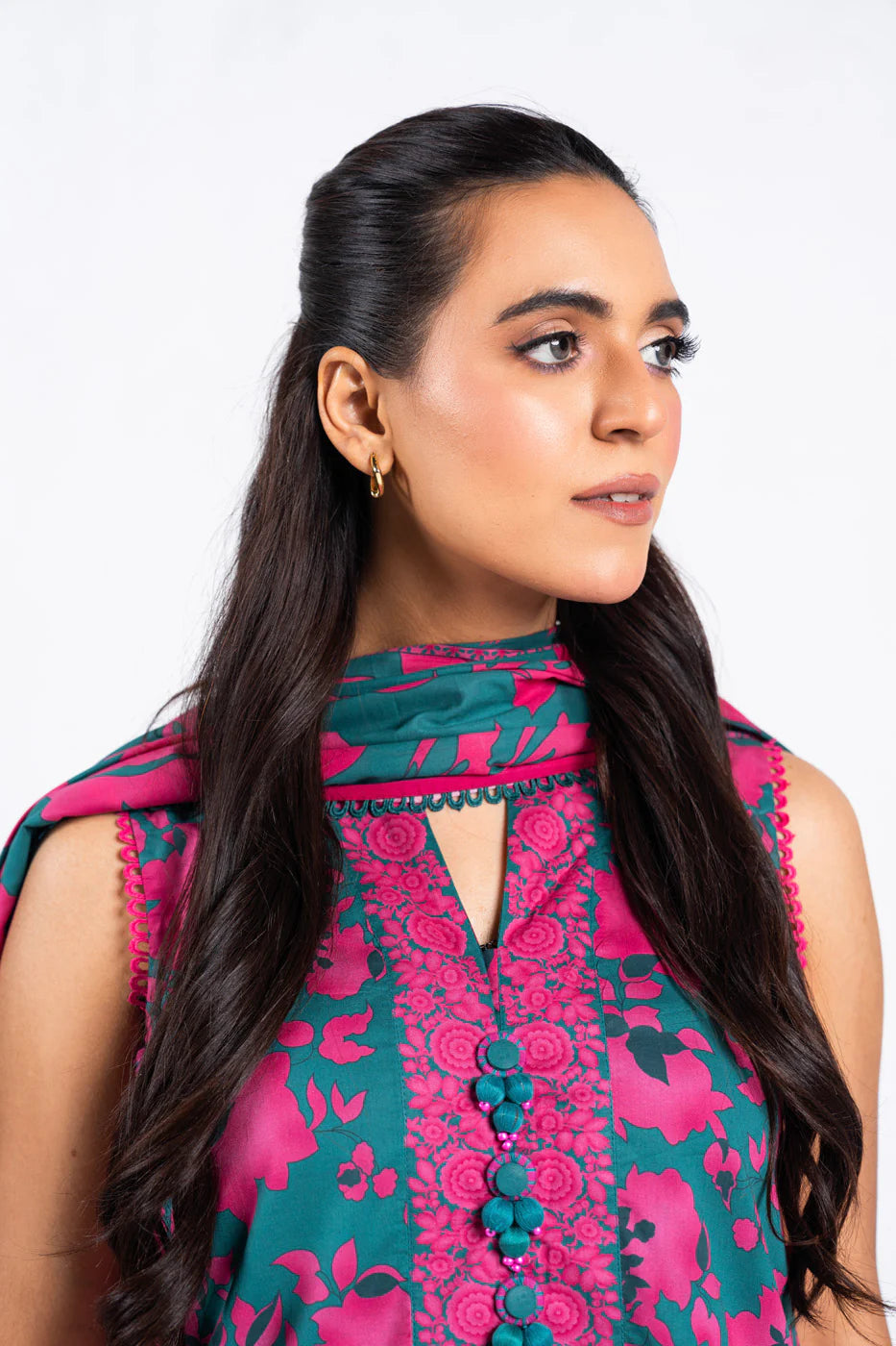 Alkaram | Unstitched 3 Pc Printed Lawn Suit With Lawn Dupatta